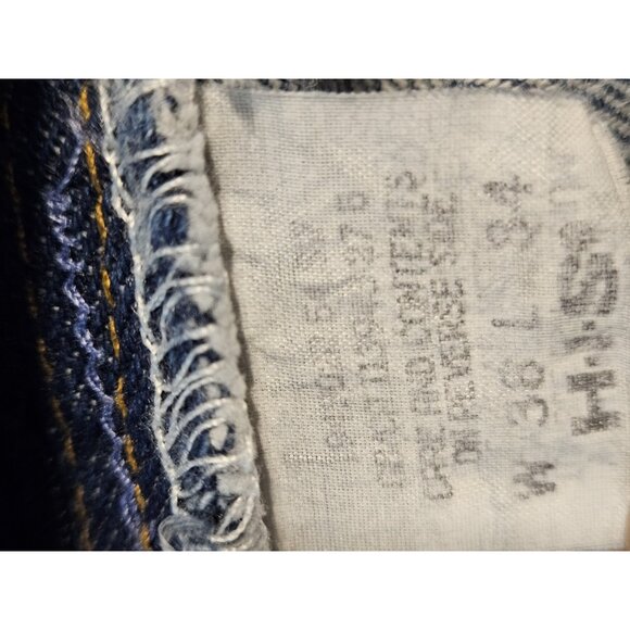 Vintage HIS Jeans Mens 36x34 Made USA 90s Acid Wash Meduim H.I.S. - Picture 11 of 12